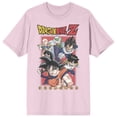 thumbnail image 1 of Dragon Ball Z Anime Cartoon Characters Group Logo  Pink Tee - M, 1 of 2