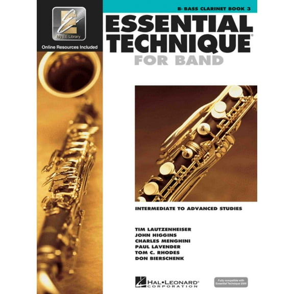 Hal Leonard Essential Technique for Band -  Bb Bass Clarinet 3 Book/Online Audio