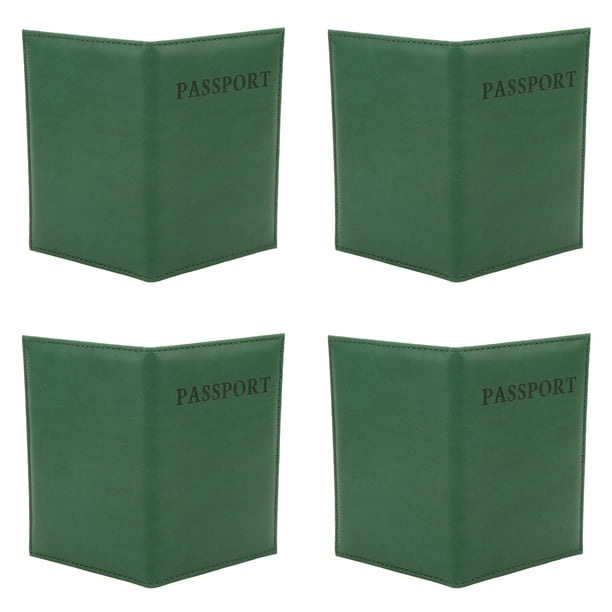 Cartera para pasaporte, 4 piezas, porta pasaporte, porta pasaporte, porta pasaporte para viajes, diseñado para profesionales