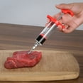 thumbnail image 5 of Meat Injector Syringe, Yghoky Meat 1 Oz Plastic Marinade Turkey Kit 2 Marinade Needles for Bbq Grill, 5 of 8
