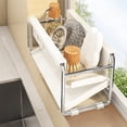 thumbnail image 6 of Linnome Kitchen Counter Shelf Organizer With Drain Board Dish Drying Rack For Plates Cups Utensils Storage Space Saving, 6 of 6
