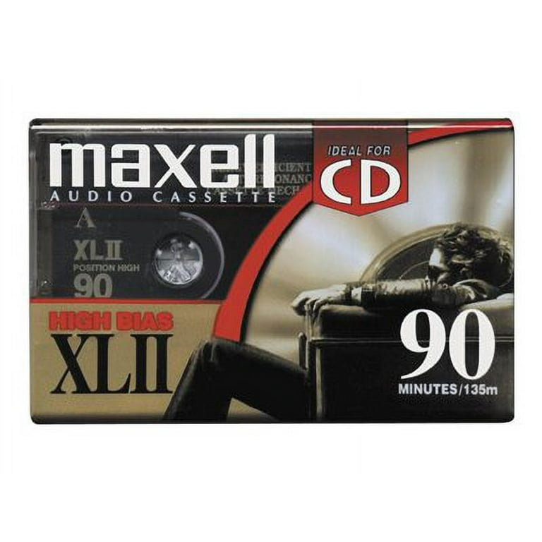 MAXELL XL_II C90 Blank Audio Cassette Tape 2 pack _Discontinued by  Manufacturer_ 