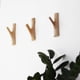 thumbnail image 2 of 4 Pieces Natural Wood Hook,wooden Hook,cylinder Wall Coat Hook Decorative Hook,wooden Hook For Hanging Coats Hats Bags Towels(width 2 - 3 Cm), 2 of 5