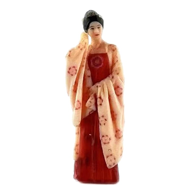 Figura de personaje realista a escala 1/87, modelo de personas diminutas, estatua de mujeres hermosas antiguas Estilo C