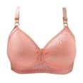thumbnail image 2 of KBODIU Everyday Bras for Women, Plus Size Comfort Bras, Women's Ultimate Lift Wirefree Bra Comfortable Lace Breathable Bra Underwear No Rims Bras No Underwire Pink, 2 of 2