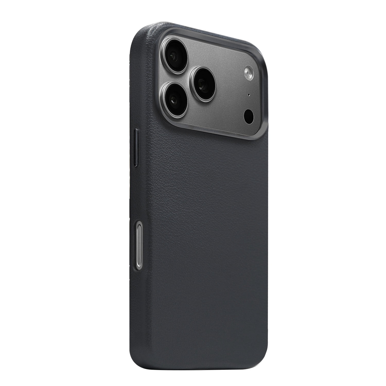 New Leather Case with Wireless Charger for iPhone 17 Pro Max - Black