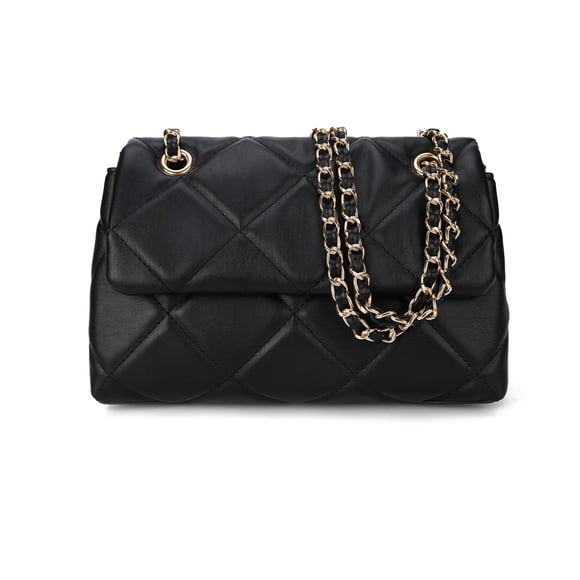 Bandolera Gladdon, bandolera acolchada, negra, para mujer