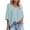 XQNR1-Light Blue, variant on Brqkzdu Summer Waffle Knit Tops Women Dressy Casual V Neck T Shirts Short Sleeve Loose Fit Oversized Shirts Solid Lightweight Basic Tees