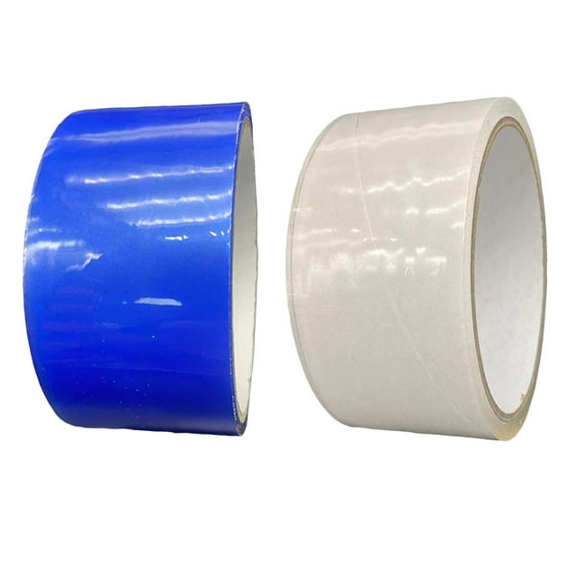 Rongfmy 2 Pcs Balles Collantes 32.8 Pieds Jouets de Fête Maison Bleu et Transparent