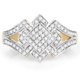 thumbnail image 3 of 14K Yellow Gold Plated 0.32 Carat Genuine White Diamond .925 Sterling Silver Ring QJ Model, 3 of 3