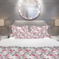 thumbnail image 3 of Designart Pattern with Red Roses Modern & Contemporary Duvet Cover Set, 3 of 5