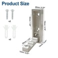 thumbnail image 2 of Unique Bargains Round Coat Hook Wall Mount Folding Hook Silver Tone 2.76"x0.79"x0.47", 2 of 7