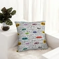 thumbnail image 5 of Wukai Hello Premium Polyester Fleece Pillow Covers with Hidden Zipper Closure,Luxuriously Soft and Durable-26"x26", 5 of 7
