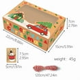 thumbnail image 3 of NWOKYZGH 6pcs Christmas Cookie Boxes with Window, Bakery Boxes Treat Boxes for Xmas Party Favor Pastries, Cupcakes, Candy Gift Wrapping, 3 of 8