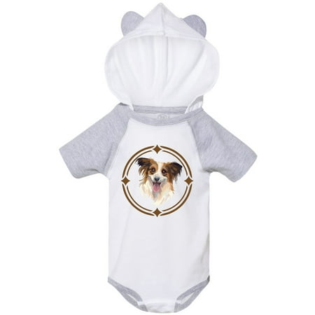 

Inktastic Papillon Dog Art Gift Gift Baby Boy or Baby Girl Bodysuit