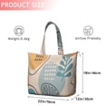 thumbnail image 4 of Orange Boho Abstract and Plant Pattern Travel Tote Bags for Women Carry On,Large Weekender Bags for Women Travel,Multi Functional Duffle Bag for Work,Shopping,Sports, 4 of 5