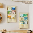 thumbnail image 3 of Wood 4-Tier Wall Mounted Kids Bookshelf – Floating Book Shelf for Kids Rooms, Nursery & Classroom, Hanging Bookcase Organizer for Books, Toddler Book Shelf, Montessori Bookshelf, Nursery Shelves, 3 of 8