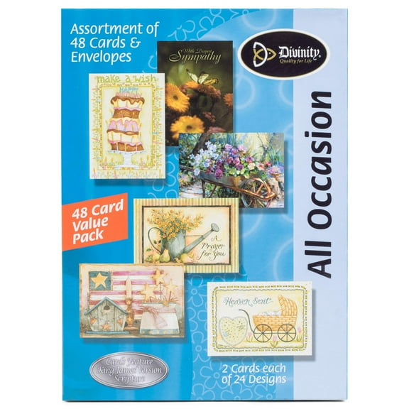 All Occasion Kjv Greeting Cards, Box Of 48