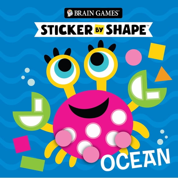 Brain Games - Sticker by Shape: Ocean (for Kids Ages 3-6) (Paperback)