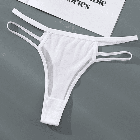 Fulorrnie Underwear for Women Comfort Cheeky Breathable No Show Panties Sport Briefs Elastic Waist Seamless Panty  White  M