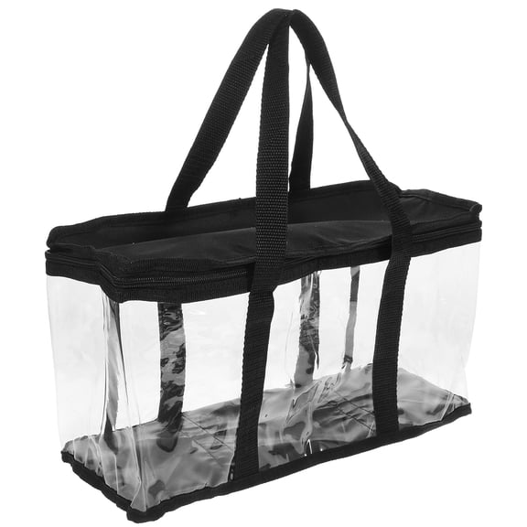 VORCOOL Clear Stadium Bag with Handle Handbag Transparent 1Pack for Women Fashion Style