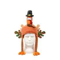 EUDIDV Thanksgiving Home Decor Thanksgiving Decoration Plush Turkey Hat Holiday Party Decoration Turkey Hat Headset Festive Supplies