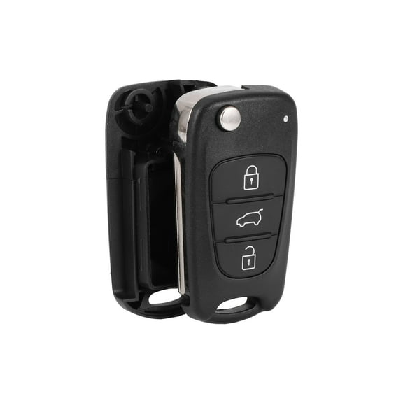 Unique Bargains 3 Button Key fob Shell Case for Kia Rio 2012 Black