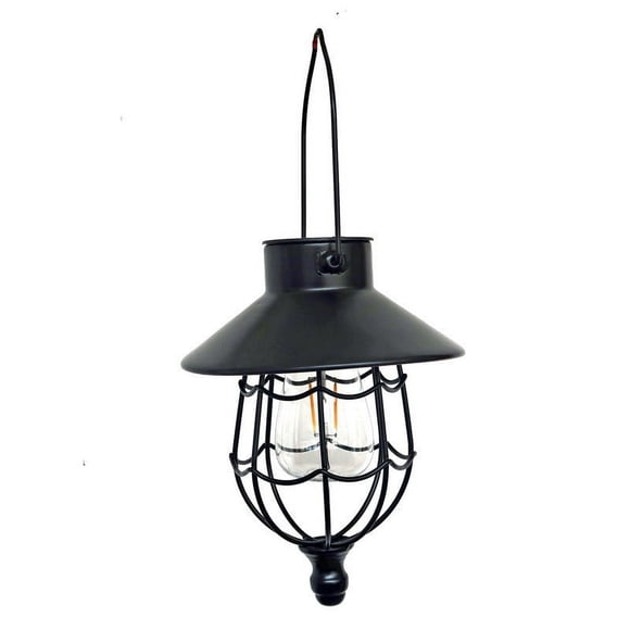 Bdday Solar Lights Solar Lanterns Outdoor Hanging Metal Vintage Lantern Warm White Solar Lights Lamp Design for Garden Patio Yard Tree Decoration Outdoor Solar Lights