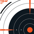 thumbnail image 3 of Ez Aim Paper Shooting Targets, 12 In Bullseye, 13-Pack, Black & Orange, 3 of 5
