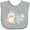 AC-Heather Grey, variant on Inktastic My 1st Easter with Cute Lamb and Easter Eggs Boys or Girls Baby Bib