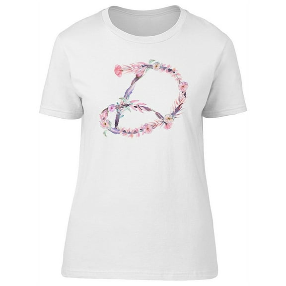 Cute & Floral Capital Letter D T-Shirt Women -Image by Shutterstock, Female Large