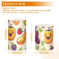 thumbnail image 3 of Cute Fruit Cartoon Flameless Candles&nbsp;LED Lights Battery Operated Candles with Remote and Timers Flicker Lights Votive Set of 2, 3 of 7