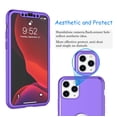 thumbnail image 6 of iPhone 11 Case, Sturdy Case for iPhone XI Pro, iPhone 11 Screen Protector, Njjex Ultra-Thin Hard Plastic Full Protective Cover with Tempered Glass Screen Protector Case Cover -Purple, 6 of 8
