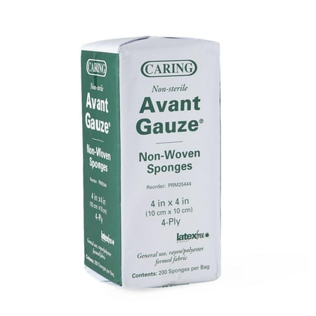 Caring Non-Woven Non-Sterile Gauze Sponges - PRM25444H
