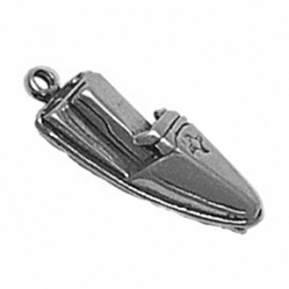 Sterling Silver 18" .8mm Box Chain 3D Jet Ski Pendant Necklace