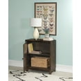 thumbnail image 6 of Linon Grace Storage Accent Cabinet Carved Medallion in Dark Brown Finished Wood, 6 of 16