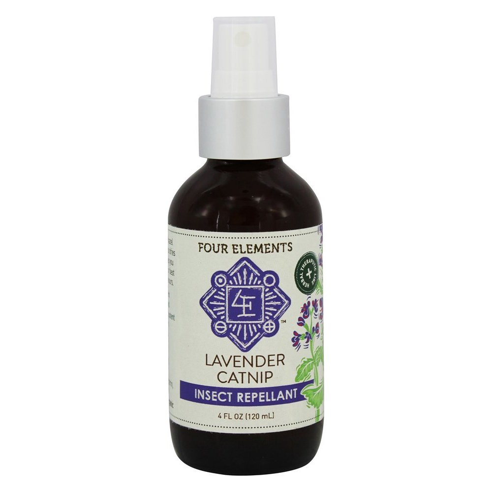 Four Elements Herbals Insect Repellent Lavender Catnip 4 oz