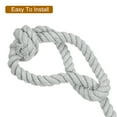 thumbnail image 4 of Uxcell 2Pcs Curtain Tiebacks Rope with Single Ball for Indoor/Outdoor Curtains, Grey, 4 of 5