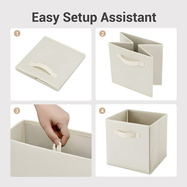 Large Storage Bins with Lids Decorative Storage Box Fabric Linen