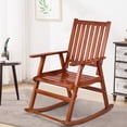 thumbnail image 1 of Costway Wood Rocking Chair Single Porch Rocker Indoor Outdoor Patio Furniture Natural, 1 of 9