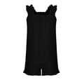 thumbnail image 7 of Girls Pajama Set With Cute Print Home Short Sleeve Shorts Pajama Set Print Tank Tops Elastic Shorts Pants Set Cartoon Print 2PCS Set Dailywear Set 13-14 Years, 7 of 7