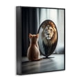 thumbnail image 2 of Stupell Industries Contemporary Kitten Becomes Lion Illusion Black Framed Giclee Art, 11 x 14, by Scott Stulberg, 2 of 8