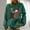 Green, variant on ZKCCNUK Hoodies Sweatshirt for Women's Printing Long Sleeve Pocket Casual Pullover Shirt Blouse