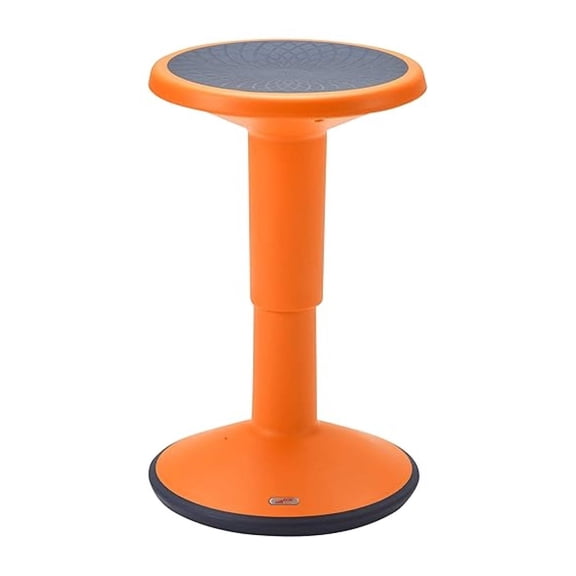 SitWell Wobble Stool, Adjustable Height, Active Seating, Orange
