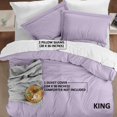 thumbnail image 2 of Juego de fundas de edredón Utopia Bedding King Size Lavanda, 3 piezas, 2 of 8