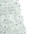 thumbnail image 4 of Northlight 6ft Lighted White Tinsel Pop-Up Artificial Christmas Tree, Blue Lights, 4 of 5