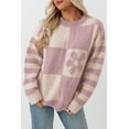 thumbnail image 1 of a.Jesdani Essential Plaid & Floral Sweater - Cozy Fall Must-Have, 1 of 5