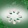 thumbnail image 6 of St. Patrick's Day Press-On Nails - Short Green Glitter Nail Stickers, Easy Application & Removal, Glossy Finish, Travel-Friendly Manicure for Holiday Celebrations, 6 of 9