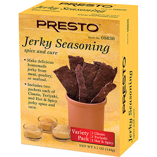 Presto Jerky Seasoning Spice and Cure Variety Pack, 6Packets