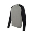 thumbnail image 2 of Independent Trading IND30RC Fitted Raglan Crewneck Sweatshirt, 2 of 3